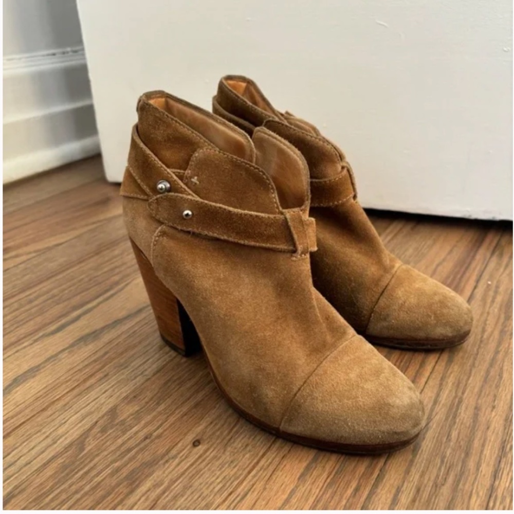 RAG & BONE CAMEL SUEDE BOOTS